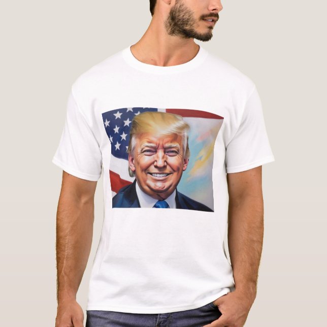 Camiseta Donald Trump para presidente 2024 (Anverso)