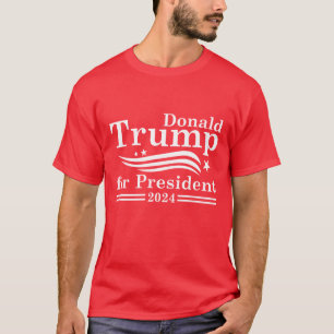 Camiseta Donald Trump para presidente 2024