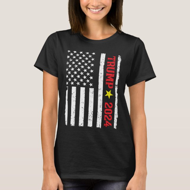 Camiseta Donald Trump para presidente 2024 (Anverso)
