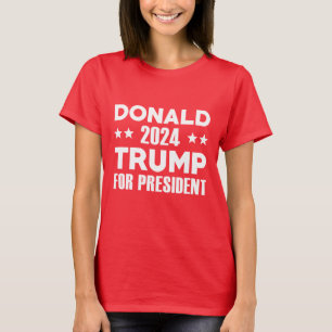 Camiseta Donald Trump para presidente 2024
