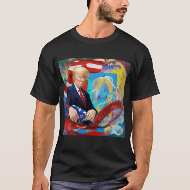 Camiseta Donald Trump para presidente 2024 (Anverso)