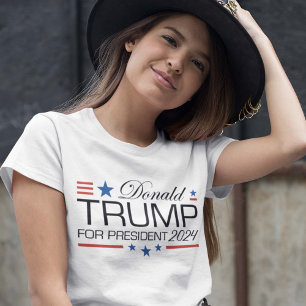 Camiseta Donald Trump para presidente 2024