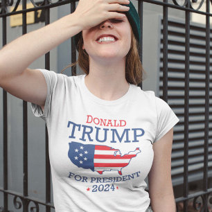 Camiseta Donald Trump para presidente 2024