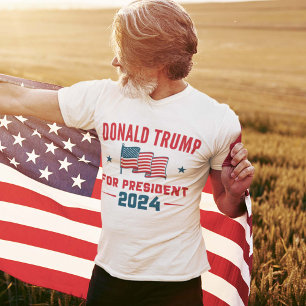 Camiseta Donald Trump para presidente 2024
