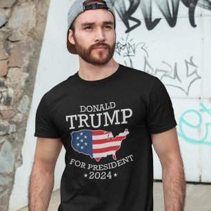 Camiseta Donald Trump para presidente 2024
