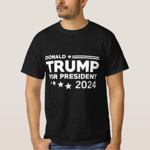 Camiseta Donald Trump para presidente 2024