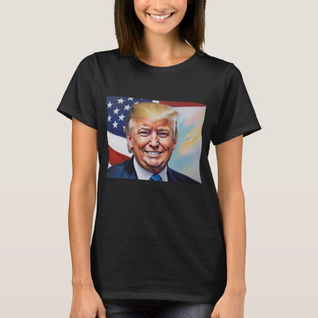 Camiseta Donald Trump para presidente 2024 (Anverso)