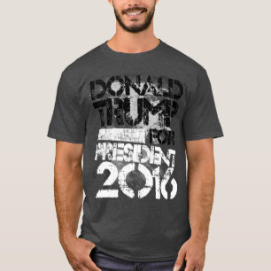 Camiseta Donald Trump para presidente Grunge