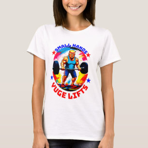 CAMISETA DONALD TRUMP- PEQUEÑAS VIDRIOS DE MANOS