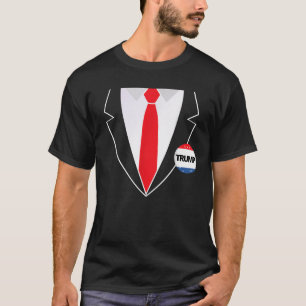 Camiseta Donald Trump perezoso traje de Halloween con camis