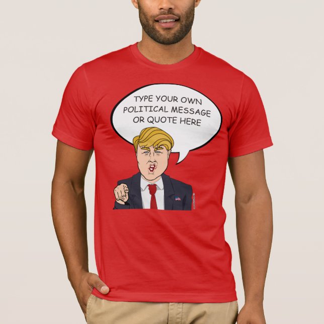 Camiseta Donald Trump personalizó el mensaje (Anverso)