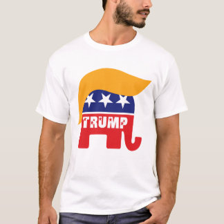 Camiseta Donald Trump Presidente 2016 GOP Elefante Logotipo