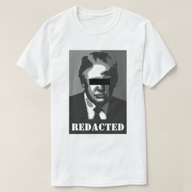 Camiseta Donald Trump Redacted (Diseño del anverso)