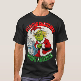 CAMISETA DONALD TRUMP - ROBAR NAVIDADES, SALVAR A ESTADOS U