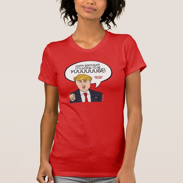 Camiseta Donald Trump saludo - Feliz cumpleaños -.png (Anverso)