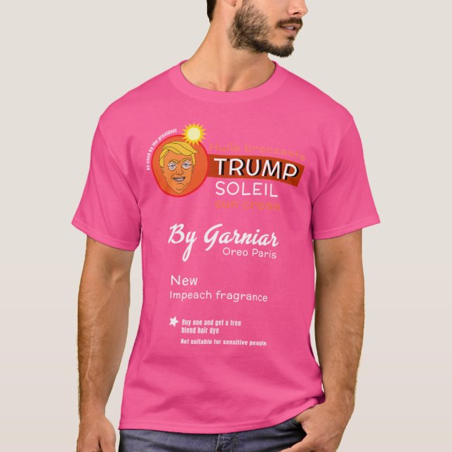 Camiseta Donald Trump Sun Cream - Graciosa mercancía de Tru (Anverso)