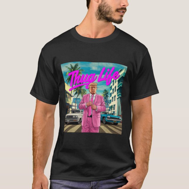 Camiseta Donald Trump Thug Life (Anverso)