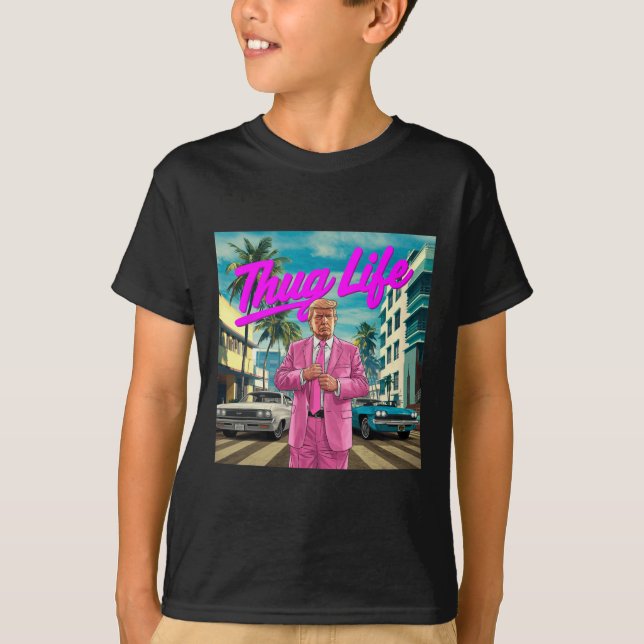 Camiseta Donald Trump Thug Life (Anverso)