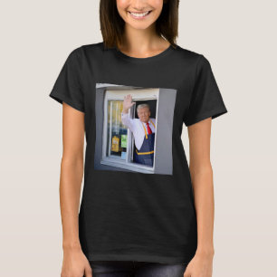 Camiseta Donald Trump Trabaja En La Estación De Fry Y Sosti