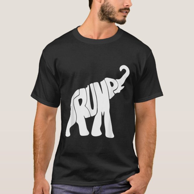 Camiseta Donald Trump, un elefante republicano que apoya a  (Anverso)