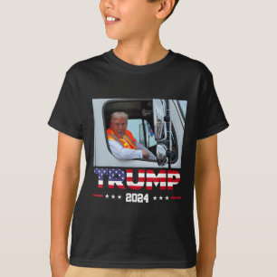 Camiseta Donald Trump viaja en camión de basura 1
