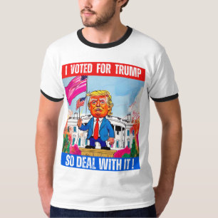 CAMISETA DONALD TRUMP - VOTÉ A FAVOR DE TRUMP, ENTONCES TRA