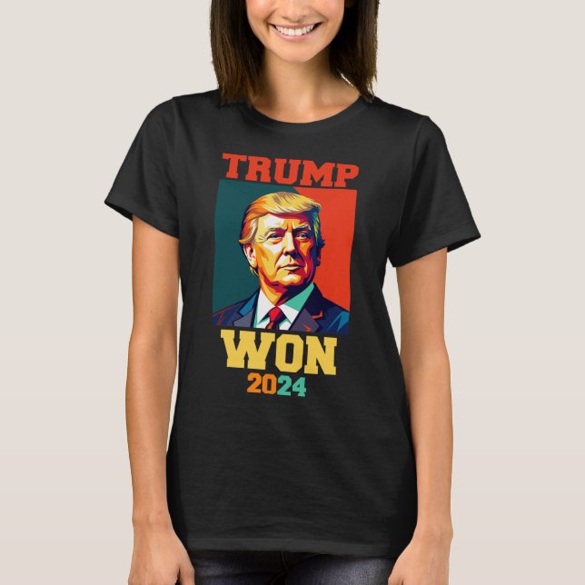 Camiseta Donald Trump Won 2024 Election Inauguration Men Wo (Anverso)