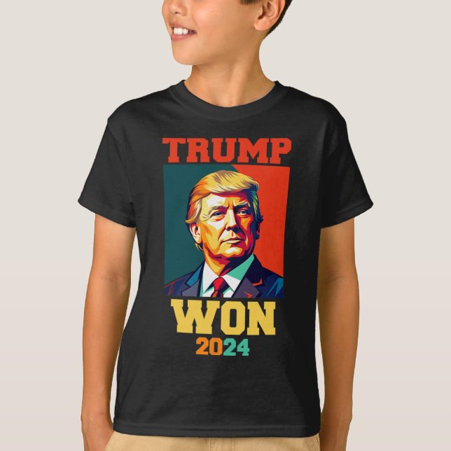Camiseta Donald Trump Won 2024 Election Inauguration Men Wo (Anverso)
