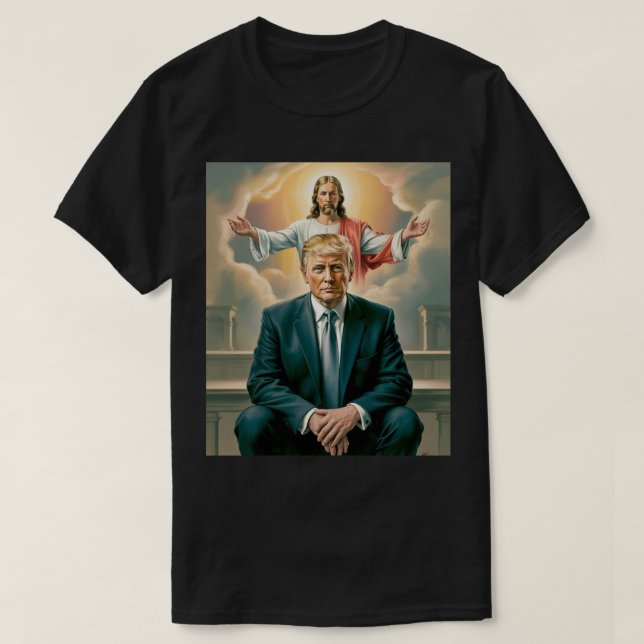 Camiseta Donald Trump y Jesucristo (Diseño del anverso)