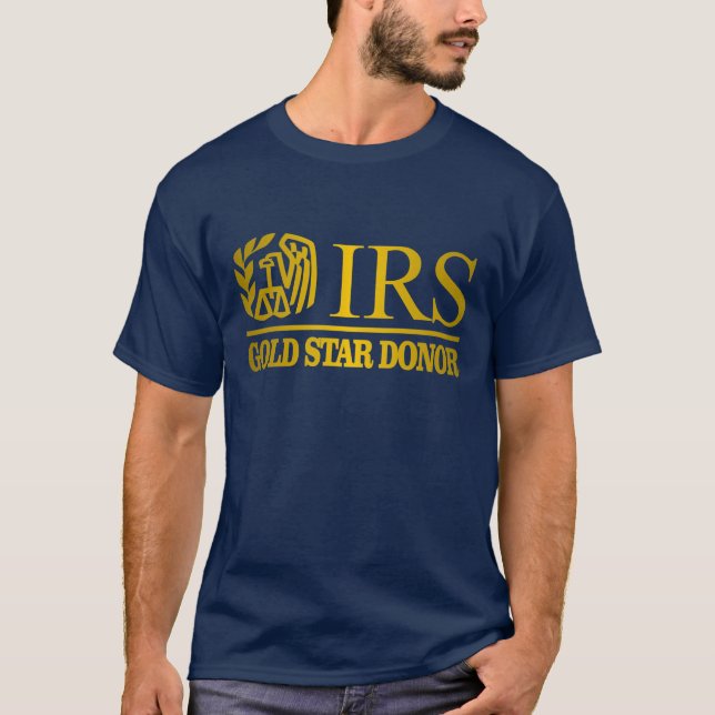 Camiseta Donante de estrella de oro de IRS (Anverso)