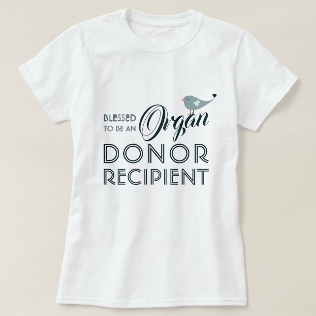 Camiseta Donante de órganos bendecidos (Diseño del anverso)