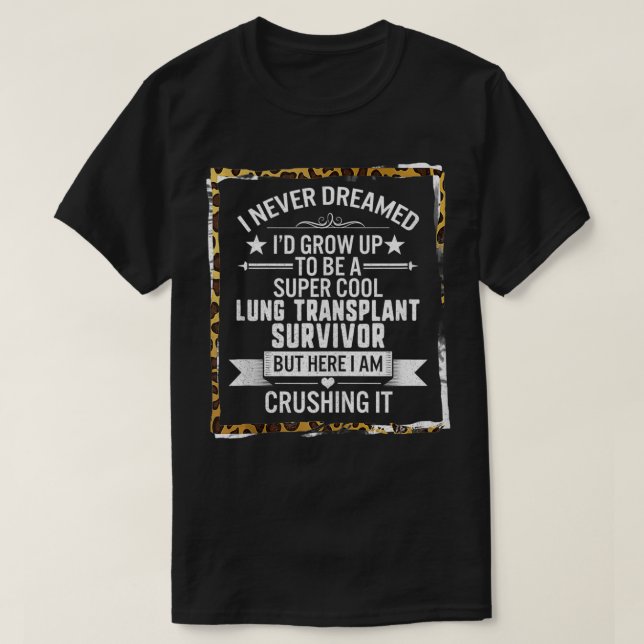 Camiseta Donante de órganos de sobrevivientes de trasplante (Diseño del anverso)