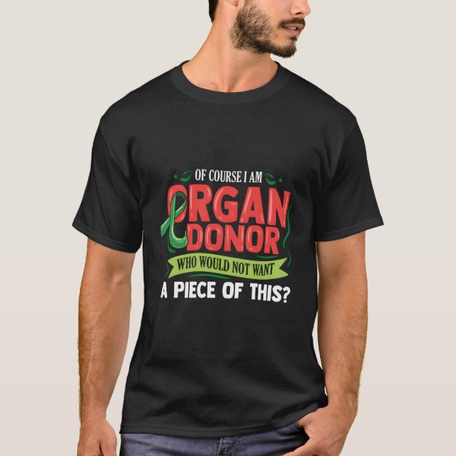 Camiseta Donante De Órganos Divertidos Para Navidades (Anverso)