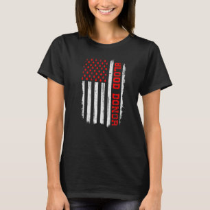 Camiseta Donante de sangre Bandera Estadounidense, Sé un or