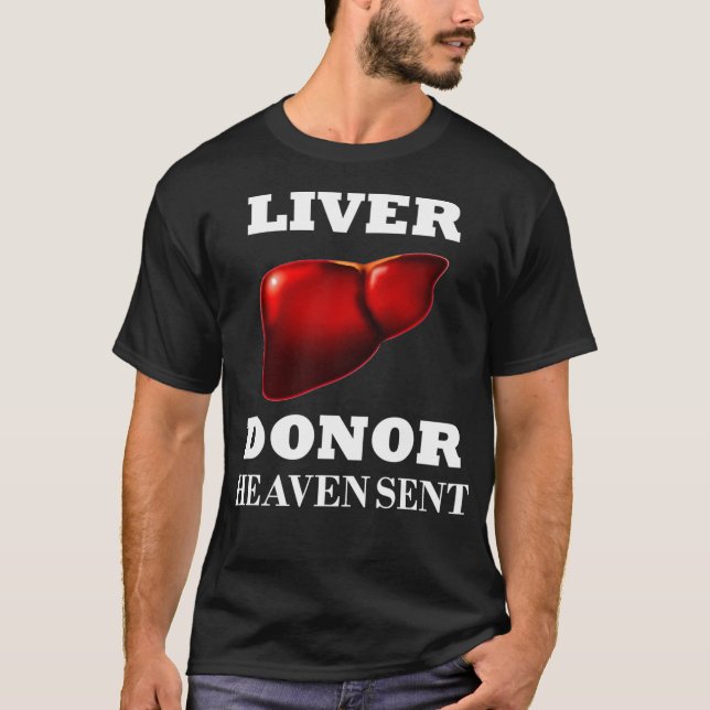Camiseta Donante Hepático Transplante de Órganos (Anverso)