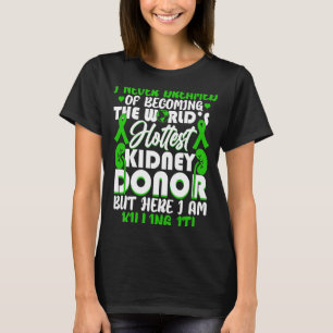 Camiseta Donantes de riñón Hombres Mujeres Concienciación s