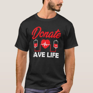 Camiseta Donantes de sangre Kit de flebotomía Donación Salv