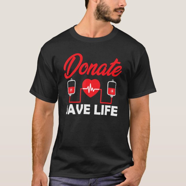 Camiseta Donantes de sangre Kit de flebotomía Donación Salv (Anverso)