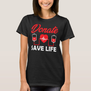 Camiseta Donantes de sangre Kit de flebotomía Donación Salv