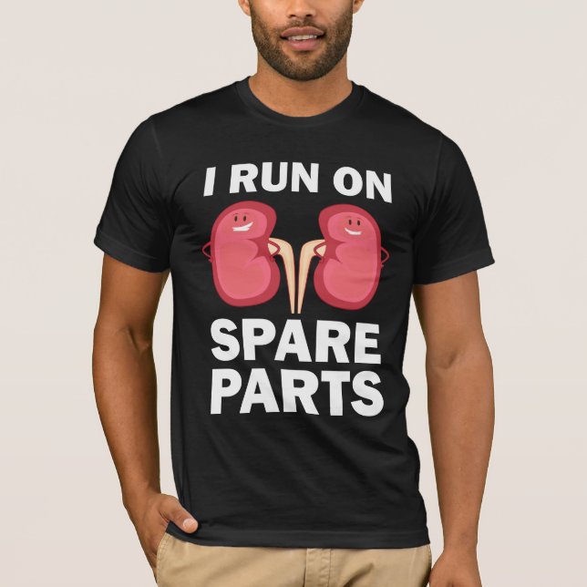 Camiseta Donantes divertidos del riñón - corro en el regalo (Anverso)