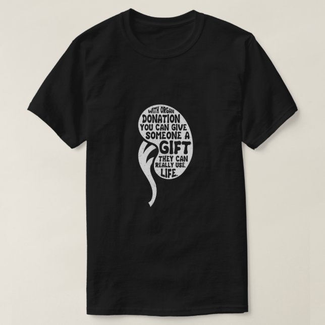 Camiseta Donar cirugía de trasplante de órganos donadores d (Diseño del anverso)