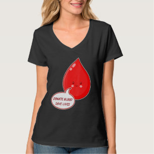 Camiseta Donar sangre salva vidas Mes de concientización so