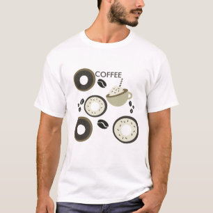 Camiseta Donas de Granos de Café Dulce Barista