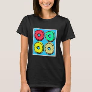 Camiseta Donas Divertidas Donuts Lindos Para Hombres Mujere