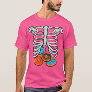 Camiseta Donas Esqueleto Jaula de Costillas Divertido Cospl