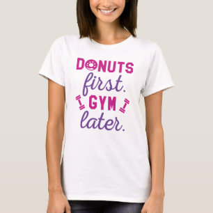 Camiseta Donas Primero Gimnasio Después