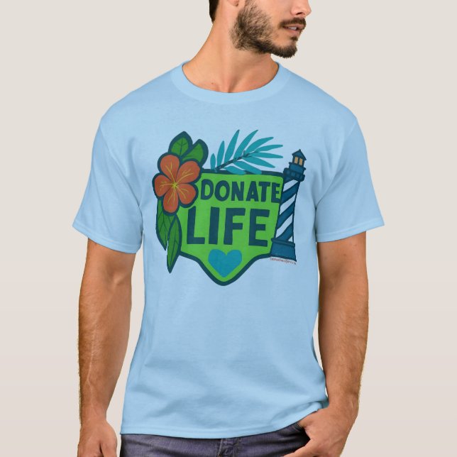 Camiseta Donate Life NC Tropical T (Anverso)