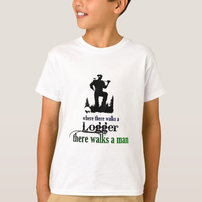 Camiseta Donde allí camina un maderero (Anverso)