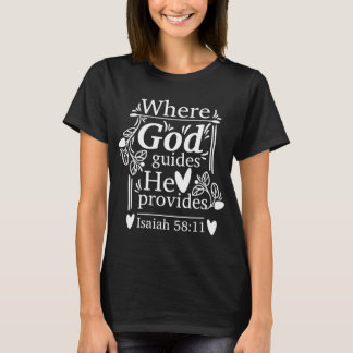 Camiseta Donde Dios guía, Él provee