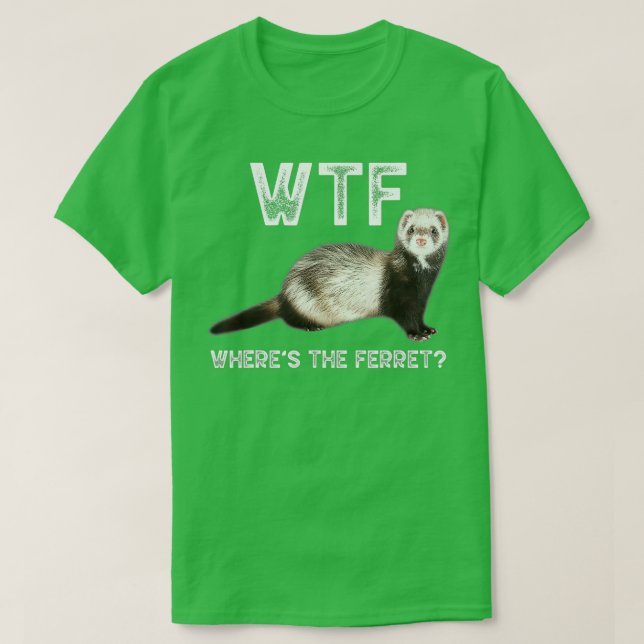 Camiseta Donde El Ferret Animal Lover Gracioso Ferret Cute (Diseño del anverso)